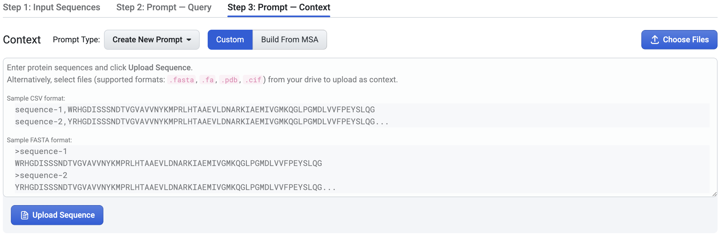 Create custom context