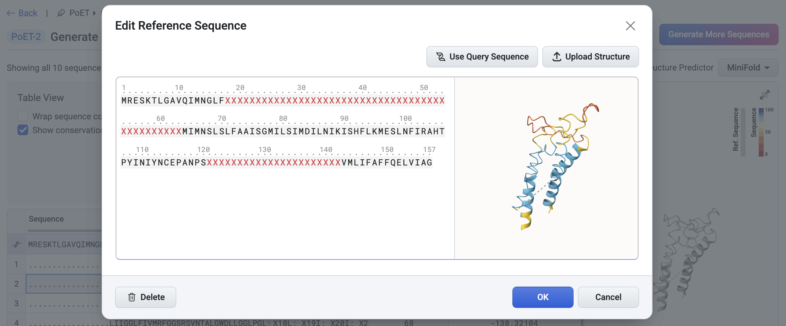 Change reference structure